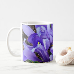 Miniatuur Blue Iriss Spring Floral Koffiemok
