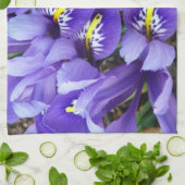 Miniatuur Blue Iriss Spring Floral Theedoek (Gevouwen)
