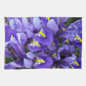 Miniatuur Blue Iriss Spring Floral Theedoek (Horizontaal)