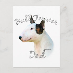 Miniatuur Bull Terrier Dad 2 Briefkaart