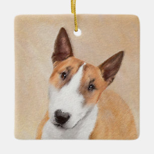 Miniatuur Bull Terrier Painting - Cute Original Do Keramisch Ornament