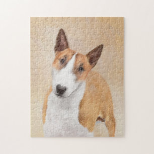Miniatuur Bull Terrier Painting - Cute Original Do Legpuzzel