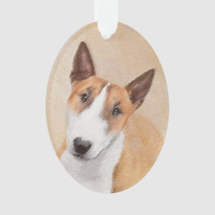 Miniatuur Bull Terrier Painting - Cute Original Do Ornament