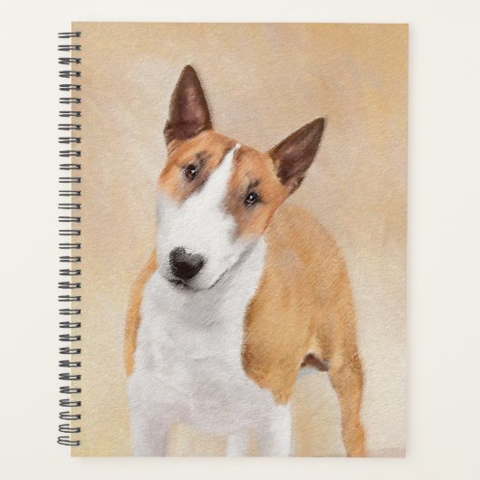 Miniatuur Bull Terrier Painting - Cute Original Do Planner (Voorkant)