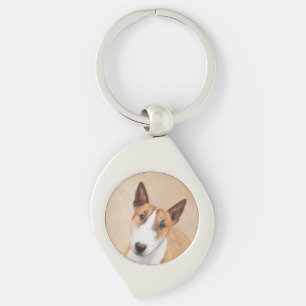 Miniatuur Bull Terrier Painting - Cute Original Do Sleutelhanger