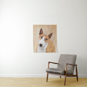 Miniatuur Bull Terrier Painting - Originele Dog Ar Wandkleed