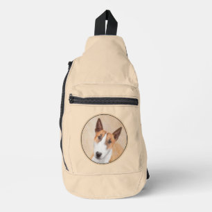 Miniatuur Bull Terrier Schilderij Originele Honden Sling Bag