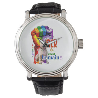 Miniatuur Bullterrier hond Horloge