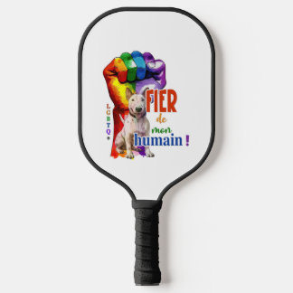 Miniatuur Bullterrier hond Pickleball Paddle