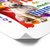 Miniatuur Bullterrier hond Poster (Hoek)