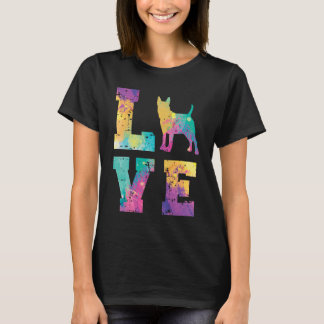 Miniatuur Bullterrier Liefde T-shirt