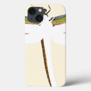 Miniatuur Dragonfly op witte achtergrond iPhone 13 Hoesje