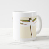 Miniatuur Dragonfly op witte achtergrond Grote Koffiekop (Voorkant rechts)