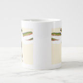 Miniatuur Dragonfly op witte achtergrond Grote Koffiekop (Voorkant)