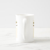 Miniatuur Dragonfly op witte achtergrond Porselein Kop (Achterkant)