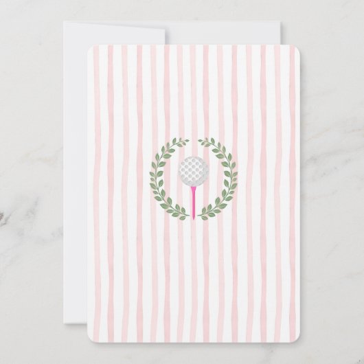 Miniatuur Golf Kinderverjaardagsfeestje Kaart (Achterkant)