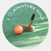 Miniatuur Golf Ronde Sticker (Voorkant)