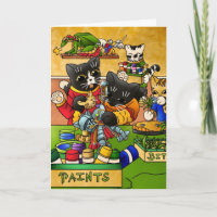 Miniatuur Knight Cat Model Schilderkatten