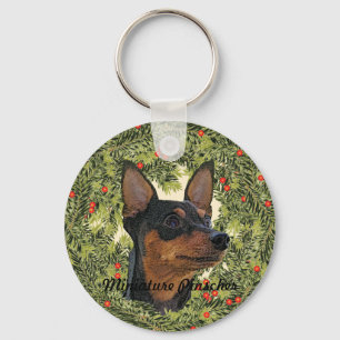 Miniatuur Kroon Pinscher Sleutelhanger