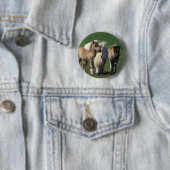 Miniatuur Mare & Foals 1 Ronde Button 5,7 Cm (In situ)