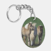 Miniatuur Mare & Foals 1 Sleutelhanger (Voorkant Links)