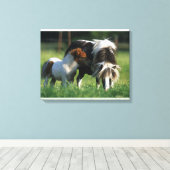 Miniatuur Mare & Foals 2 Canvas Afdruk (Insitu (Houten vloer))