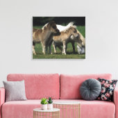 Miniatuur Mare & Foals 3 Canvas Afdruk (Insitu (Woonkamer))