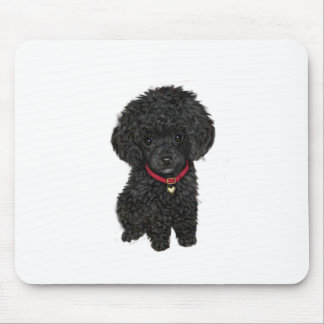 Miniatuur- of Toy Poodle - Zwart 1 Muismat