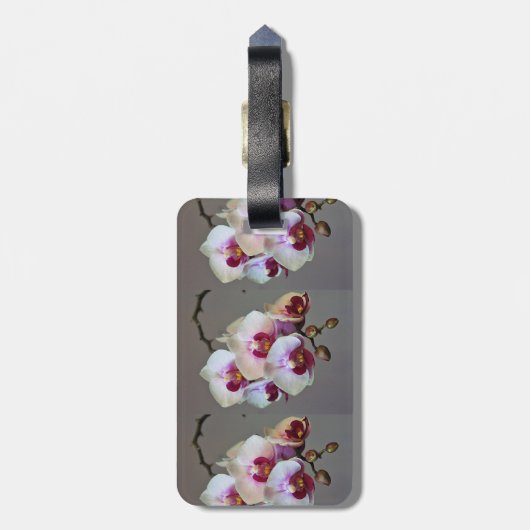 Miniatuur Orchidee Bagagelabel (Achterkant verticaal)