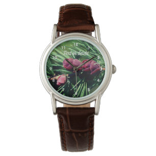 Miniatuur Pine Cones gepersonaliseerd Horloge