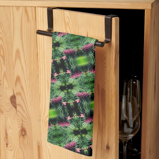 Miniatuur Pinecones sluit Abstract patroon af Theedoek (Derde Gevouwen)