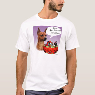Miniatuur Pinscher Halloween Snoep T-shirt