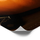 Miniatuur Pinscher hond in een Halloween-feest Poster (Hoek)