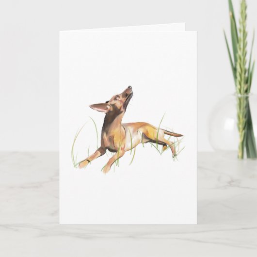 Miniatuur Pinscher kaart, Persoonlijk Kaart (Voorkant)