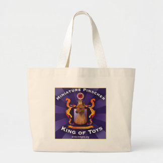 Miniatuur Pinscher, koning van speelgoed Grote Tote Bag
