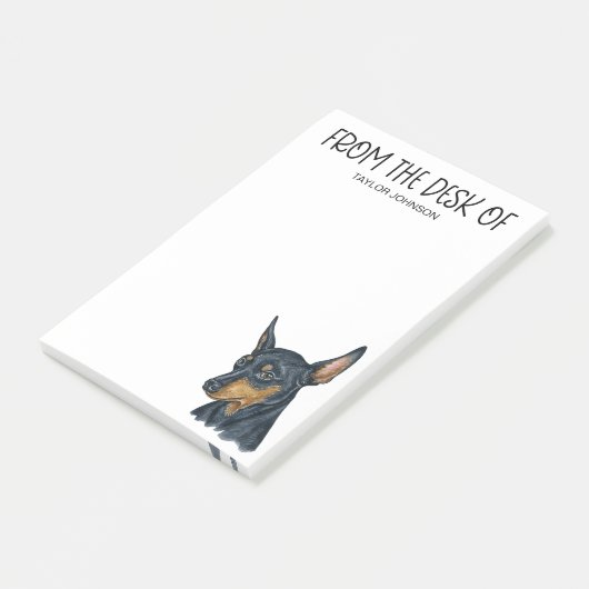 Miniatuur Pinscher Lover Post-it® Notes (Schuin)