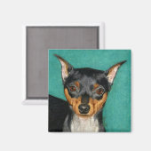 Miniatuur Pinscher Magnet Magneet (Voorkant / Achterkant)