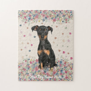 Miniatuur Pinscher met niet-bedekte oren en undock Legpuzzel