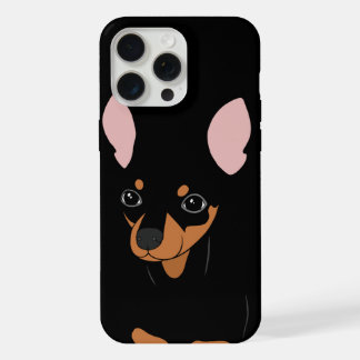 Miniatuur Pinscher Min Pin Apple iPhone 15 Pro Max Hoesje
