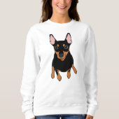 Miniatuur Pinscher Min Pin Sweatshirt (Voorkant)
