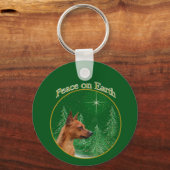 Miniatuur Pinscher Peace Sleutelhanger (Achterkant)