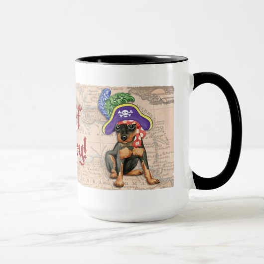Miniatuur Pinscher Pirate Mok (Rechts)