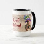 Miniatuur Pinscher Pirate Mok (Voorkant rechts)