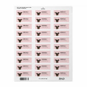 Miniatuur Pinscher Return-adreslabels Etiket (Full Sheet)
