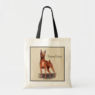 Miniatuur Pinscher (Rode) Canvas tas