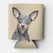 Miniatuur Pinscher-schilderkunst Blikjeskoeler (Voorkant)