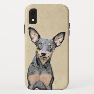 Miniatuur Pinscher-schilderkunst iPhone XR Hoesje