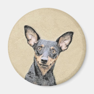 Miniatuur Pinscher-schilderkunst Magneet