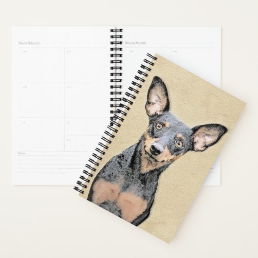 Miniatuur Pinscher-schilderkunst Planner (Display)