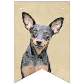 Miniatuur Pinscher-schilderkunst Vlaggetjes (Derde vlag)